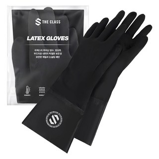 더클래스 라텍스 세차 고무장갑 대 L, 1개