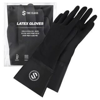 더클래스 라텍스 세차 고무장갑 특대 XL, 1개