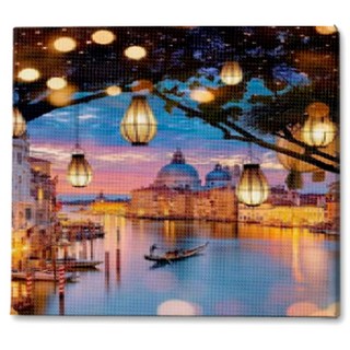 루아즈 보석십자수 DIY 키트 대형, 06 나룻배, 1세트