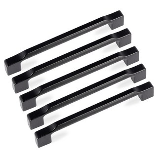 MONESPACE 家具把手 Bevel 128mm, 黑色, 5個