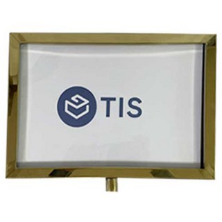 TIS 隔離柱指示牌海報架 橫式, 金色, 1個