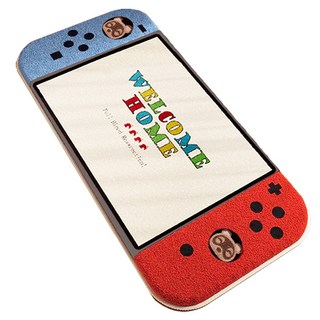 HOHOO 客廳 廚房 床邊 短毛 任天堂遊戲機風格 防滑 Switch動森風地毯