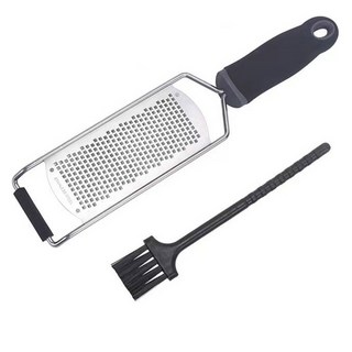 리브리카 다용도 치즈 레몬 강판 와이드 + 세척솔 세트, 블랙, 1세트