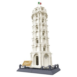 왕지 피사의 사탑 L사호환블록, 혼합색상, 1개