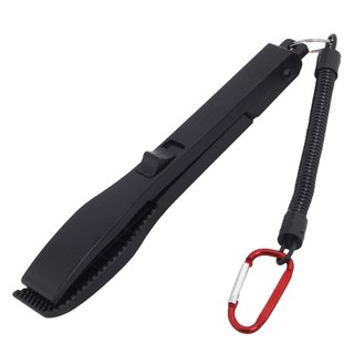 피싱그립 논슬립 원터치 고기집게, 블랙, 1개