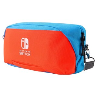 HOHOO 任天堂 Switch 2 OLED Lite 多合一便攜收納包, 單一商品, 紅色 + 藍色, 1個