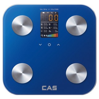 카스 스마트 LED 블루투스 체지방 체중계, BFA-S10, 블루, 1개