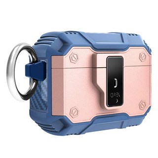 TEN BRIDGE 防摔一鍵開啟耳機保護殼, AirPods 4代, 1個, 雙色玫瑰金