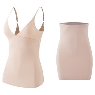 Moon Lit 優質無縫塑身背心 + 襯裙套組