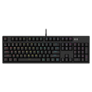 앱코 카일 광축 V2 LED 게이밍 기계식 유선 키보드, 블랙, K660S V2, 갈축