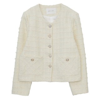 BURU N JUDY 女款閃亮粗花呢外套 ORBJK502B