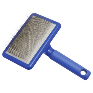 Plush Puppy 寵物長針軟式除毛梳 大號, 藍色, 1個