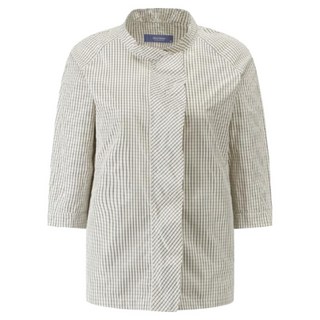 Olivia Hassler 女款細格紋點綴半高領夾克 OHBMJP206