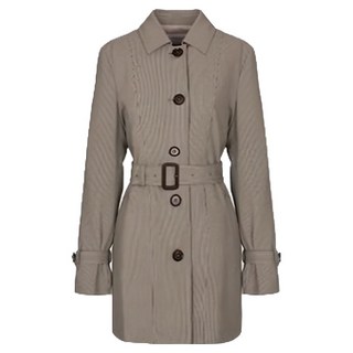 Olivia Hassler 翻領腰帶中長版風衣 OHBSCT202