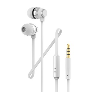 IRIVER 3.5mm AUX Galaxy 筆記型電腦 電腦 鋁合金 入耳式 有線耳機, BHC-70M, 白色