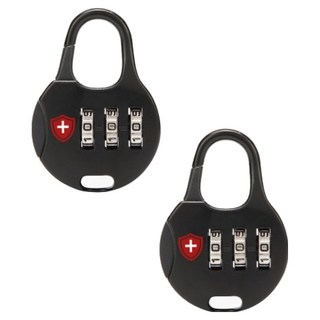 馬特洪防盜密碼鎖 黑色, 2個