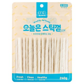 예스몽 강아지 오늘은 스틱껌, 소가죽, 240g, 1개