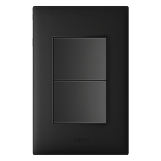 Legrand 羅格朗 Apela Simple 2孔開關 黑色, 1個