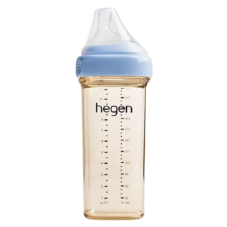 hegen 金色奇蹟 PPSU 多功能方圓型寬口奶瓶 330ml, 沁藍色, 2個