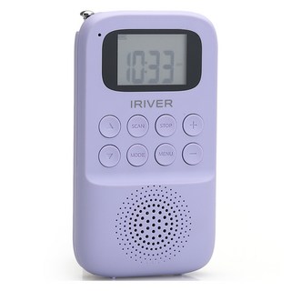 아이리버 휴대용 블루투스 스피커 라디오 MP3플레이어, IRS-C707, 바이올렛