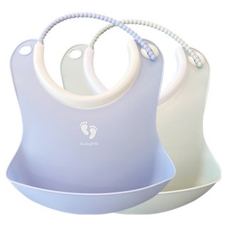 TALLSTOY 嬰幼兒迷你圍兜 2件組, 柔和藍, 柔和綠, 1套, 2入