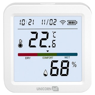 유니콘아이오티 알림기능 스마트 WIFI 무선 LCD 온습도센서 TS-H9, 1개
