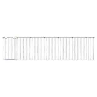 키워보리 강아지 다용도 대형견용 접이식 안전문 + 실리콘 패드 세트 CMER100, 화이트, 1세트