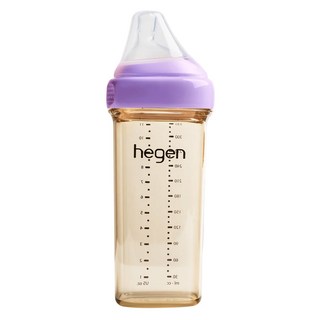 hegen 金色奇蹟PPSU多功能方圓型寬口奶瓶, 漾紫, 330ml, 1個