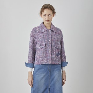 Olivia Lauren 女款粗花呢棉質夾克 VVCFU5S1361
