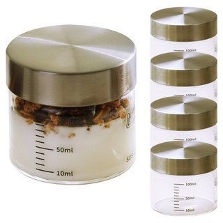 이우아여사 내열유리 눈금유리병, 5개, 100ml