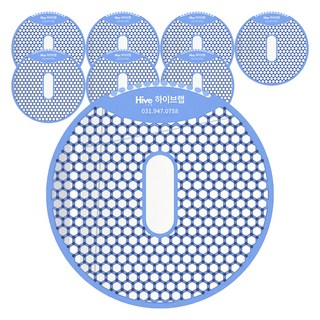 小便斗芳香墊, 8個, 海洋