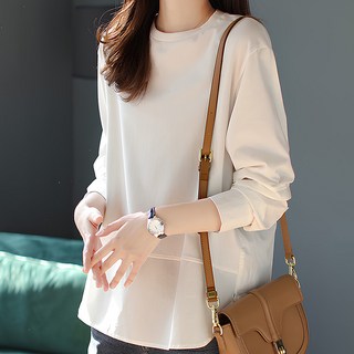 ATTERLIC 女性純色大尺碼寬鬆T恤式上衣 10060