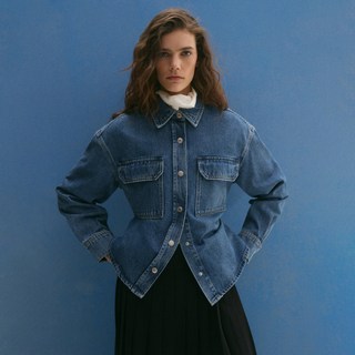 MANGO 女款 Calota 棉質寬版襯衫 87094070