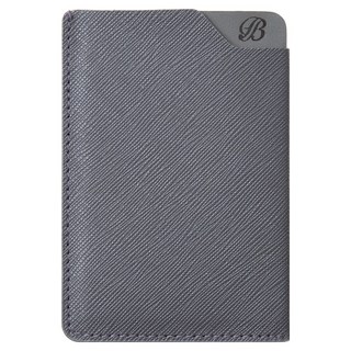 BLANC FLEUR 牛皮Logo迷你纖薄卡夾