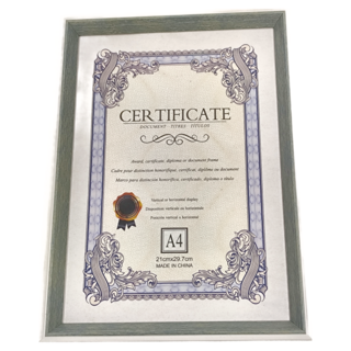 CCHING 青青文具 多用途相框 簡單生活, A4證書獎狀相框, 1件