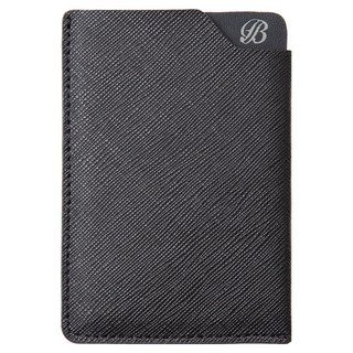 블랑플뢰르 소가죽 로고 미니 슬림 카드 지갑