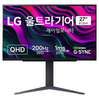 LG전자 QHD 울트라기어 게이밍 모니터, 68.4cm, 27GS75Q