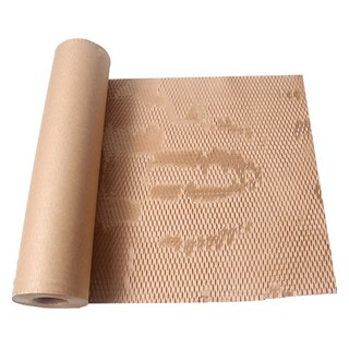 SEVENZIP 牛皮紙蜂巢型紙質緩衝材 30cm x 50m, 1個, 棕色