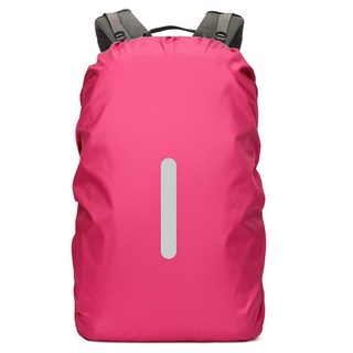 온트리 야광반사 배낭 가방 방수커버 20L, 핑크, 1개