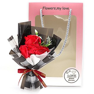 Maumdama 迷你盒裝花束, 1個, 紅色