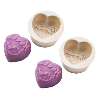 Fix9 UV迷你樹脂模具 愛心 2入, 單一顏色