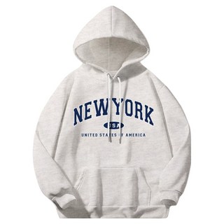 ILLUSO 男女通用 紐約 USA 柔軟特兩面連帽T恤
