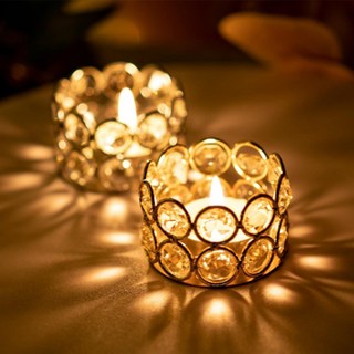 타미나요 크리스탈 골드 캔들 홀더 2p