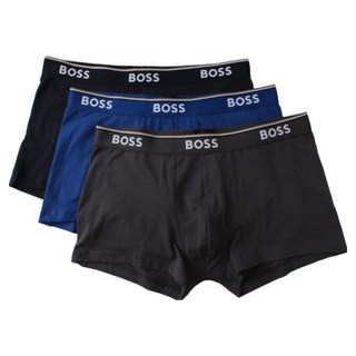 HUGO BOSS 男款彈性棉四角褲 3入組