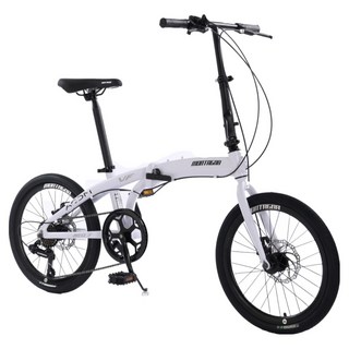 몬타그나 시마노 7단 접이식 미니벨로 자전거 MFD07, 화이트, 153cm, 1개