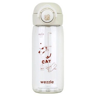 위즐 트라이탄 원터치 물병, 크림화이트, 1개, 480ml