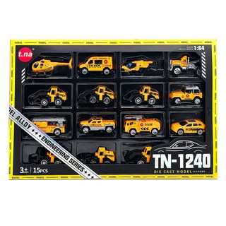 TNA IIL 合金壓鑄金屬賽車迷你工程車, 1個, 混合顏色