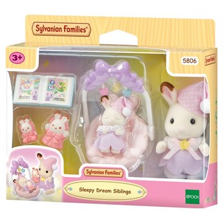 EPOCH Sylvanian Families 森林家族 巧克力兔的夢鄉公仔套組 5806, 單品, 1個