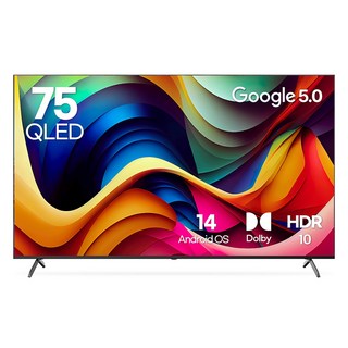 루컴즈 4K UHD QLED 구글 5.0 스마트TV, 190cm(75인치), T7505CKG, 스탠드형, 방문설치