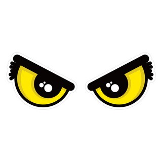 Mungkiwoldeu 保持安全距離 反光貼紙 中型 集中 003, 1個